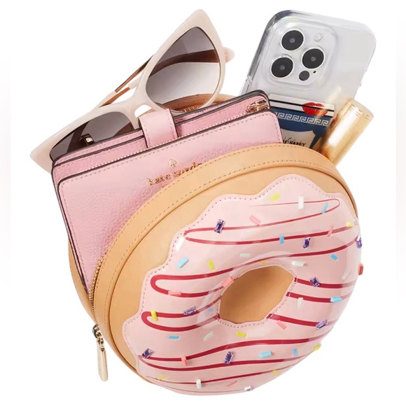 🔥 NWT Kate Spade Coffee Break 3D Donut Crossbody Purse MSRP $429 & Sold Out - Picture 4 of 5